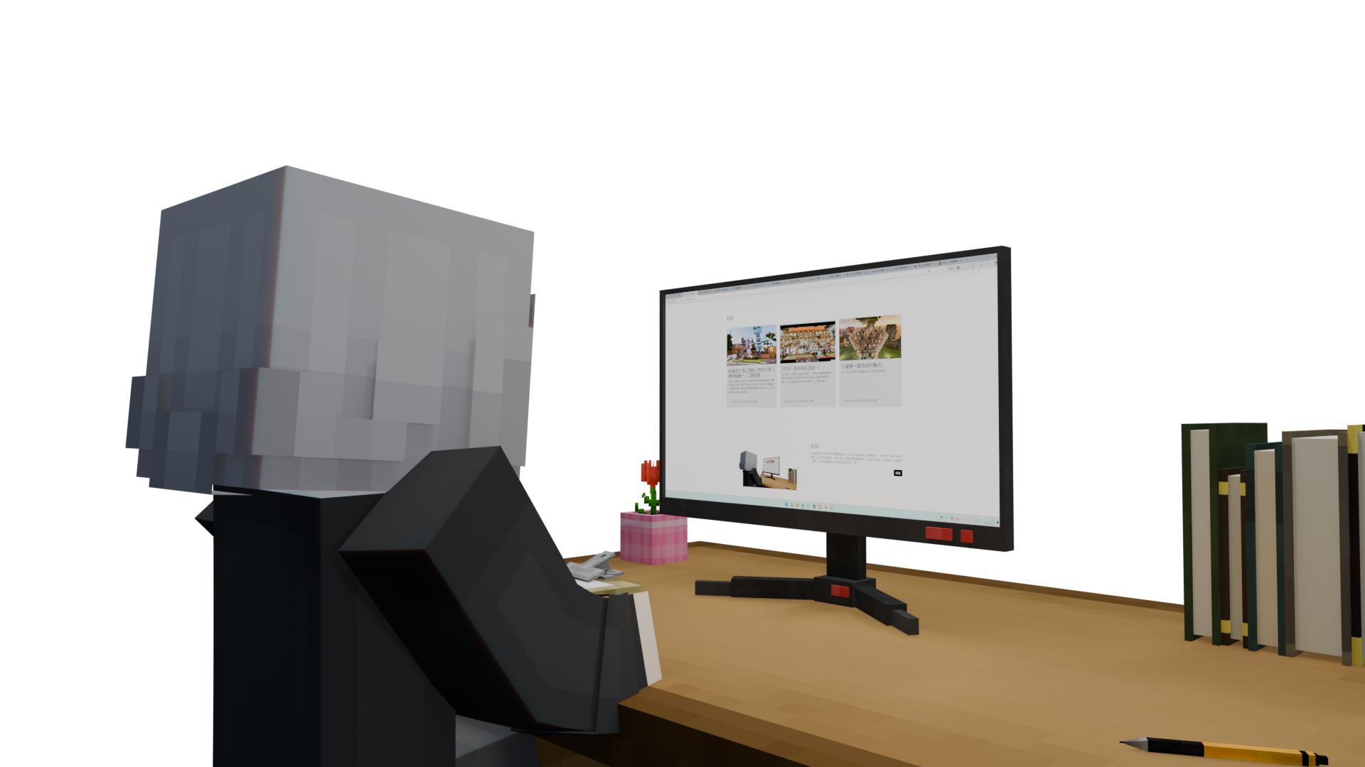 Women on desktop